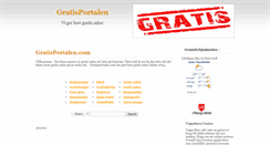 Desktop Screenshot of gratisportalen.com
