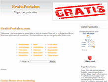 Tablet Screenshot of gratisportalen.com